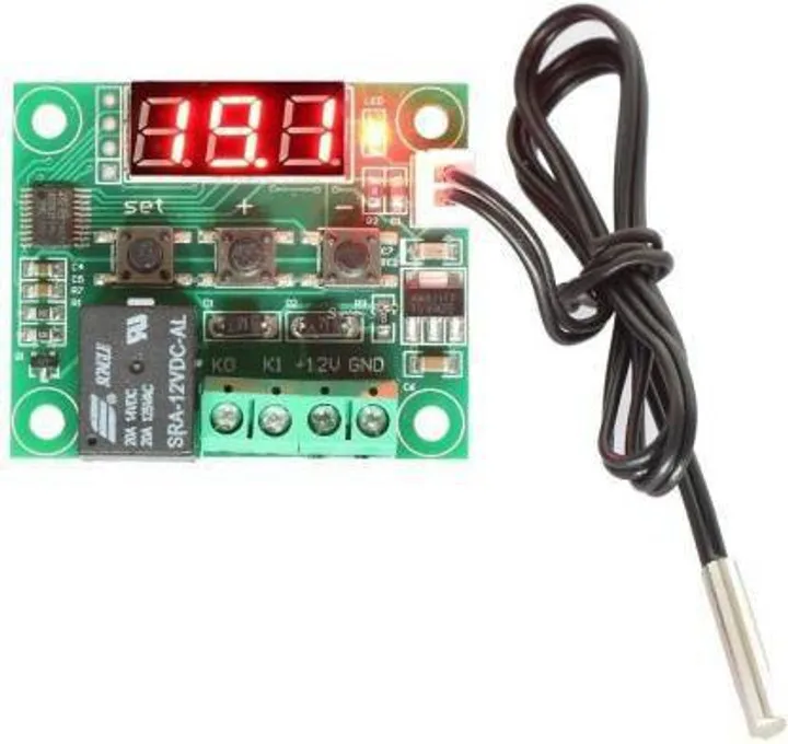 DEKORA XH-W1209 DC 12V LED Digital Thermostat Temperature Control Thermometer Thermo Controller Switch Module + NTC Sensor Temperature Sensor and Controller Electronic Hobby Kit
