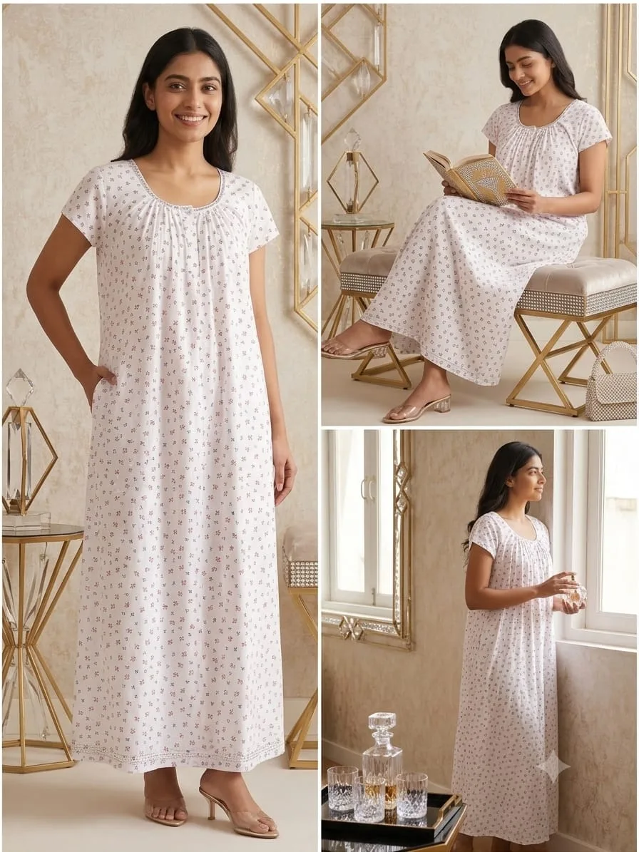 Pure cotton nighty