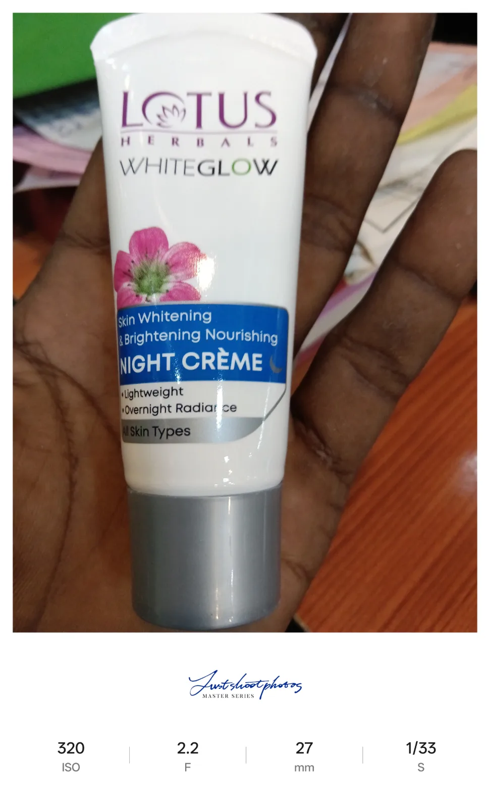 Lotus Herbals Whiteglow Skin Whitening & Brightening Nourishing Night Crème, 15g